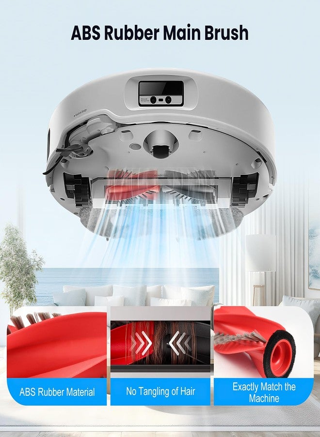 AnDongo 28 Pack Replacement Accessories for Roborock Qrevo Curv/Curv S5X/Qrevo Edge/Edge S5A/Qrevo S5V Robot Vacuum, 2 Pairs Mainbrush 4 Filter 6 Dust Bags 6 Mop Pad 6 Sidebrush 1 Cleaning Brush 1 Screwdriver - Image 3